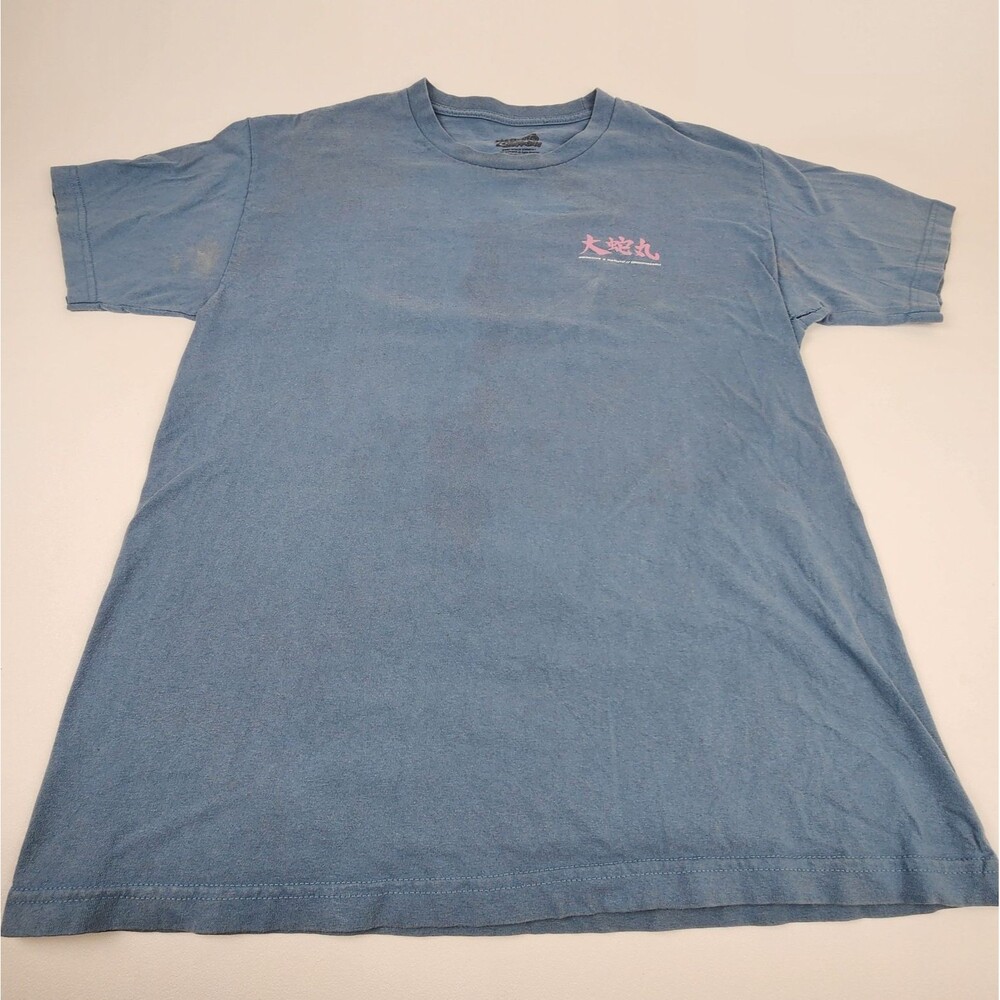 Primitive x Naruto Orochimaru Graphic T Shirt Blue Wash Anime Skate Size Large